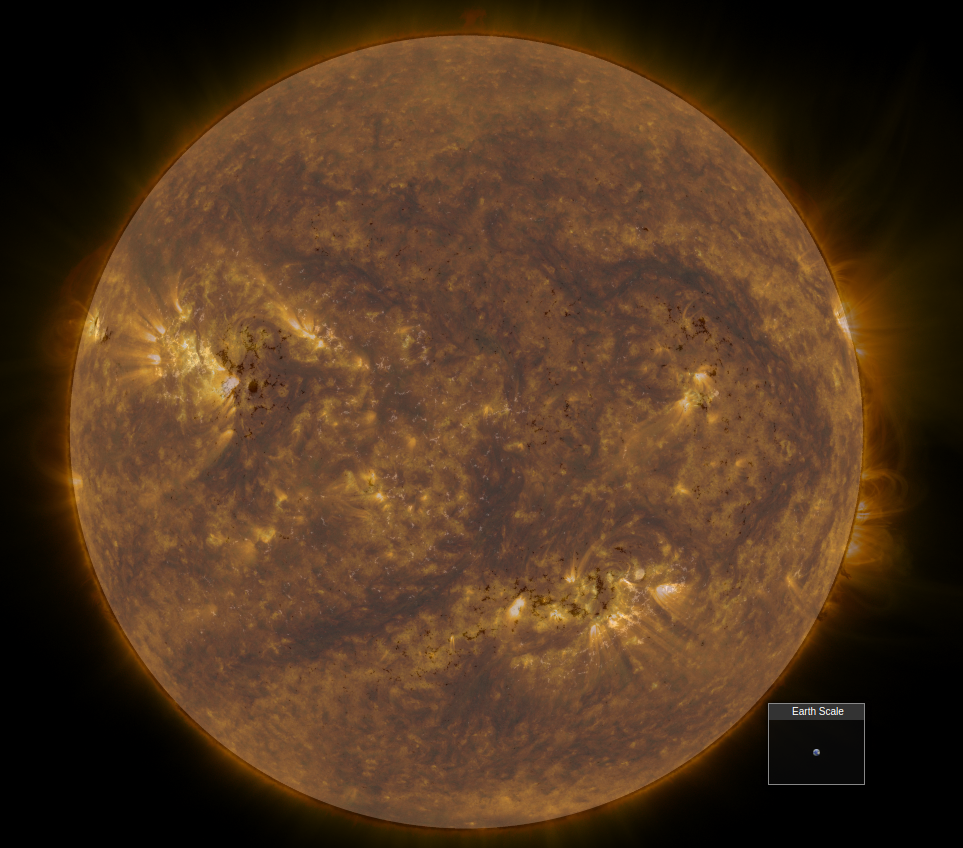 The representative multi-wavelength image of Sun